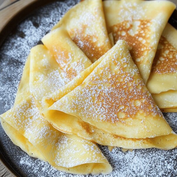 Crêpes nature et au chocolat