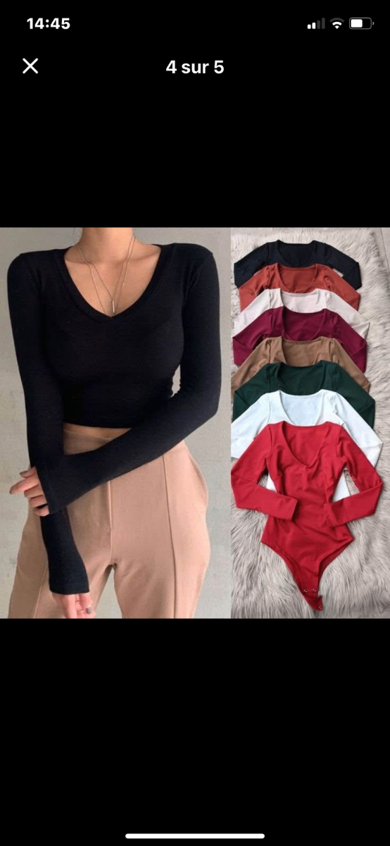 Body à manches longues élégante