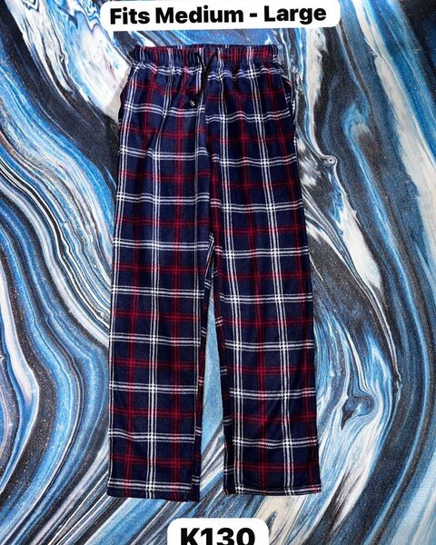 Women's cozy checkered pajama pants