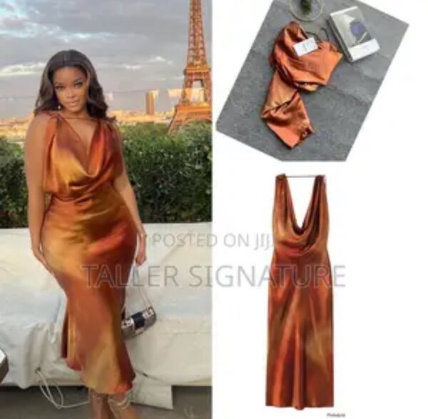 ZARA TYE N DYE SILK DRESS