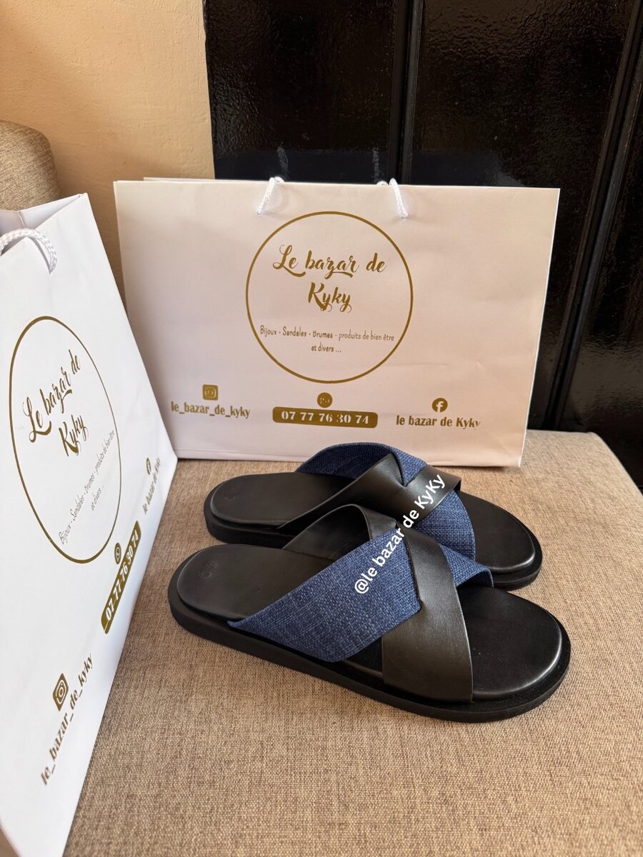 Sandales cuir et jeans