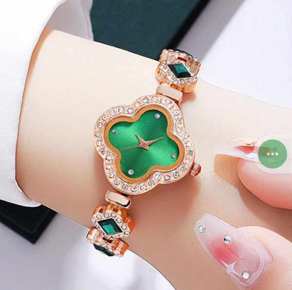 Montre à quartz femme - vert o