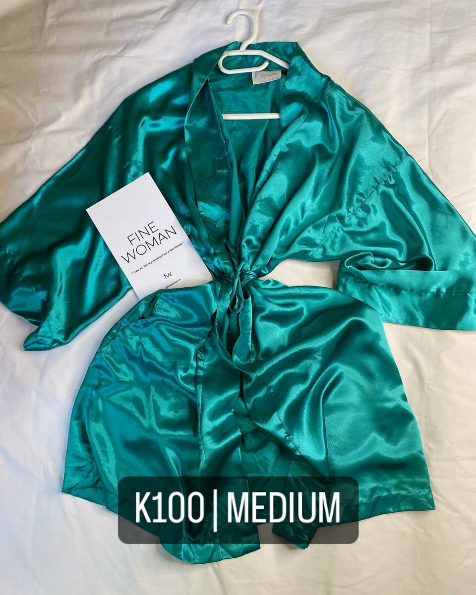 Beautiful women's robe turquoise