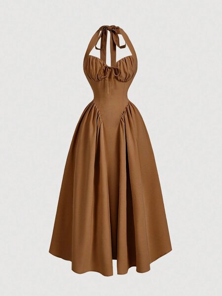 Robe Longue Évasée Chic Femme