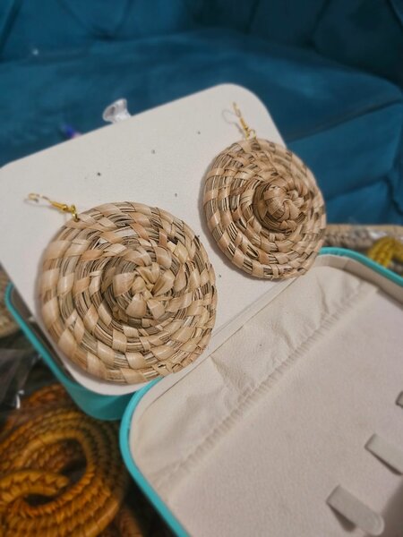 Boucles d'oreilles bohèmes en osier