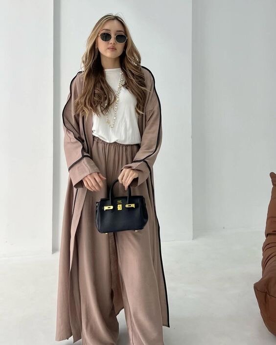 Robe ample en lin élégant