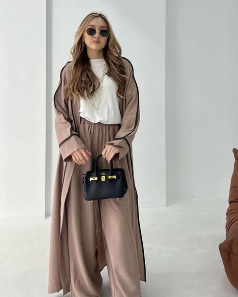 Robe ample en lin élégant