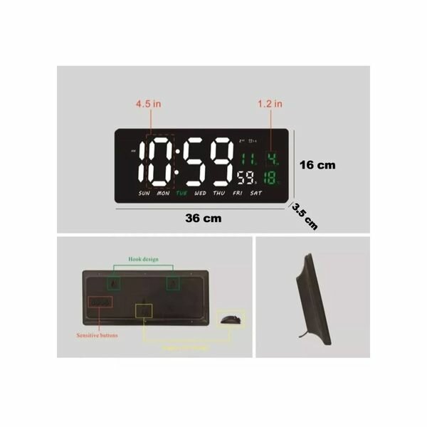 HORLOGE NUMÉRIQUE LED JH 3604