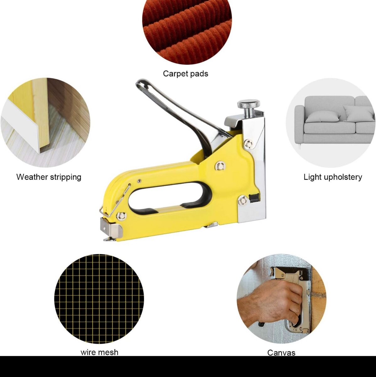 Agrafeuse Pistolet Agrafeuse pour Tapisserie Montage Décorat