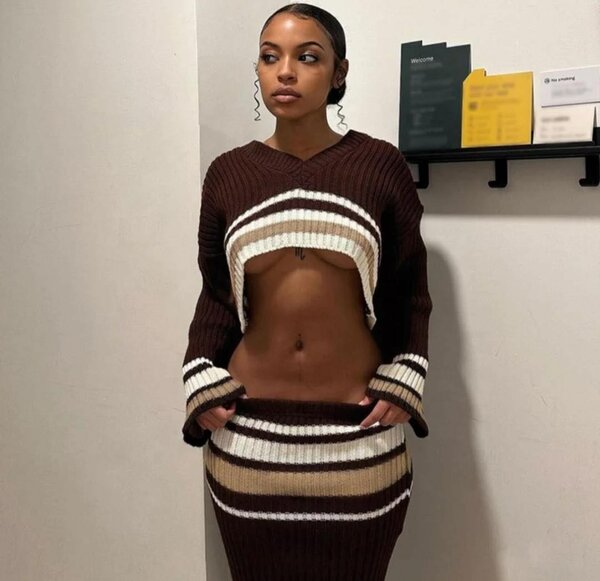 Crochet skirt and  top