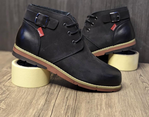 QUALITY LEATHER BOOTS noir