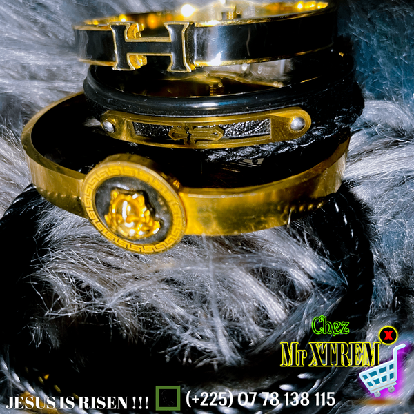 Bracelet Lion doré élégant