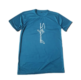 Wears Printed Active Wear/Gym Wear/ Dry Fit Light Grey Round Neck Half Sleeve T-Shirt for Men