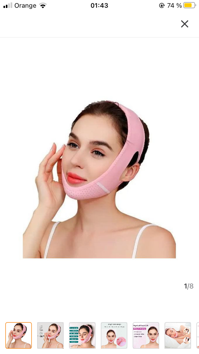 le visage en V, masque de nuit