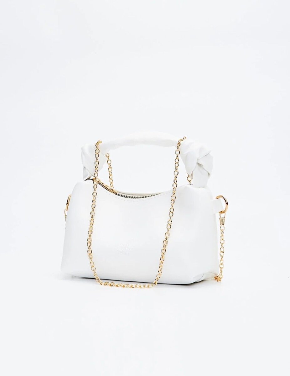 Sac à main et bandoulière couleur blanc