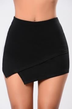 Mini-jupe noire élégante