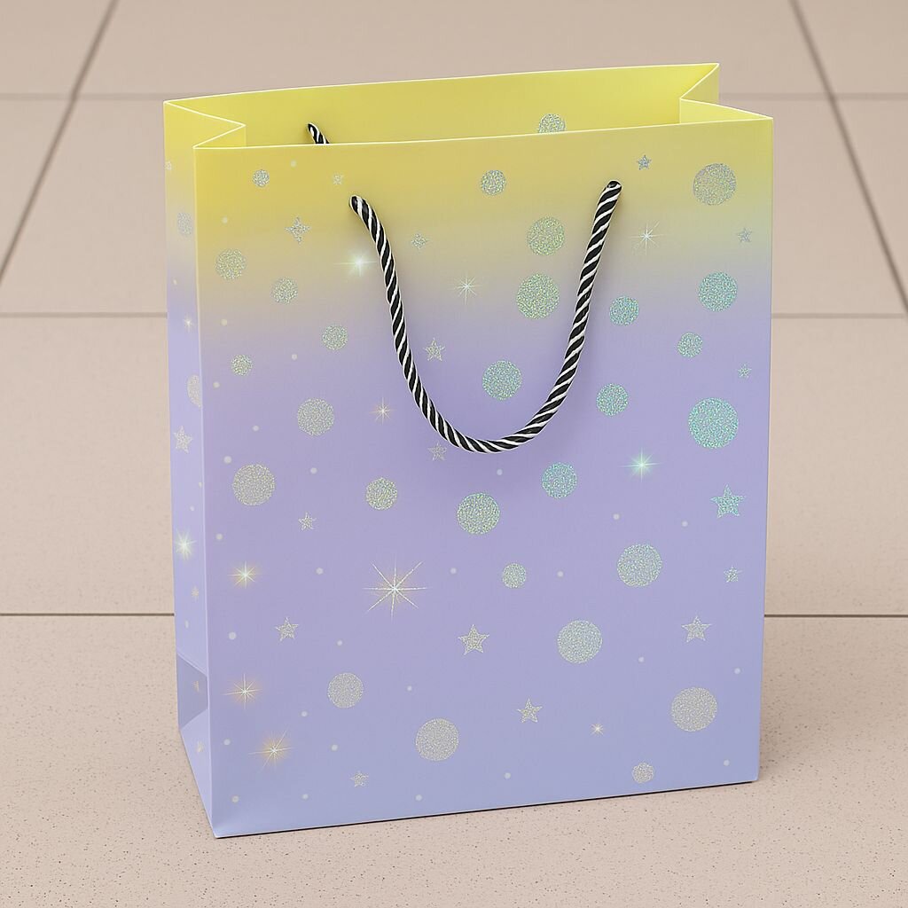 Sac cadeau étoilé élégant