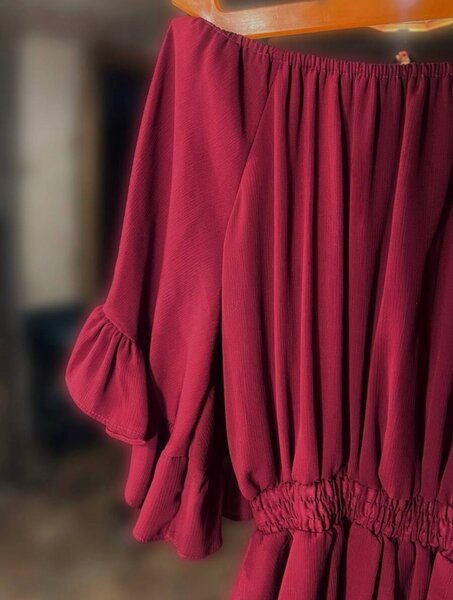 Стильный бордовый комбинезон!️