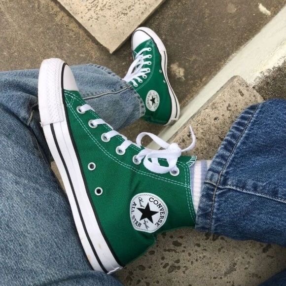 Chaussures montantes vertes