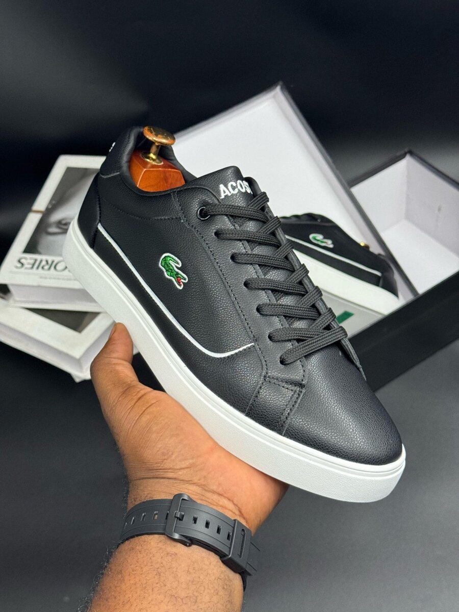 LACOSTE BLACK AND WHITE