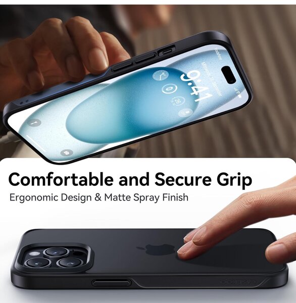 CASEKOO for iPhone 15 Pro Case Armor Shockproof