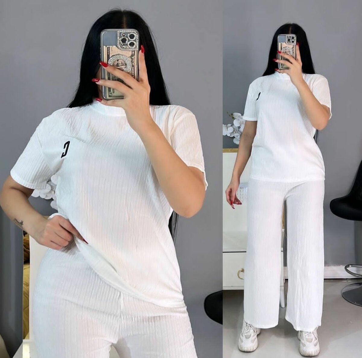 Top and down ladies wear