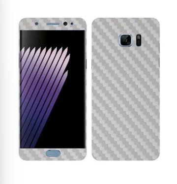 Samsung Galaxy Note 7 White Carbon Fiber Texture Mobile Skin