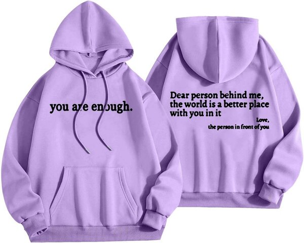 Sweat à messages inspirants