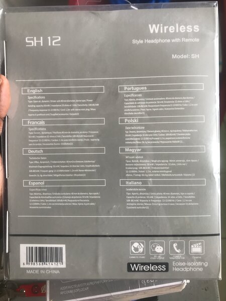 Casque sans fil SH12