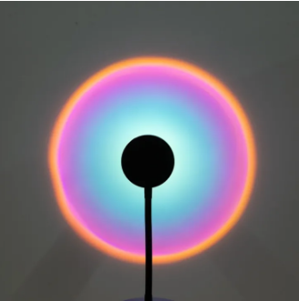 USB Sun Projection Rainbow Sunset Projector Led Night Light Desk Lamp For Bedroom Bar Coffee Store Wall Decoration Lighting