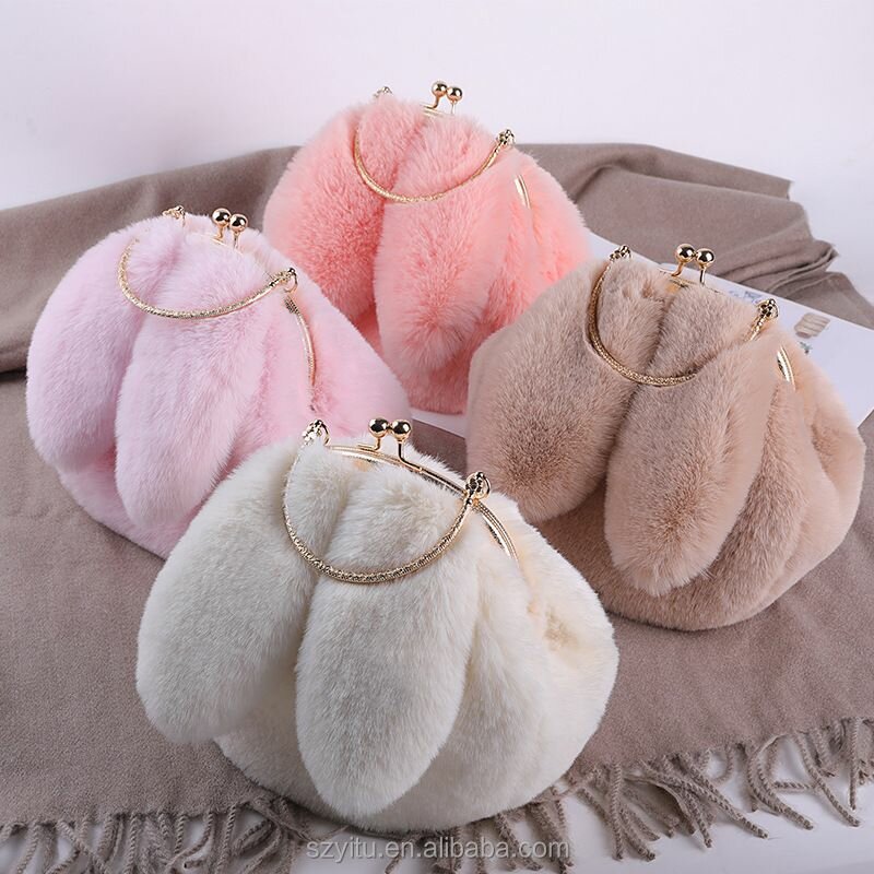 Fluffy Bunny Ear-shaped Bag
