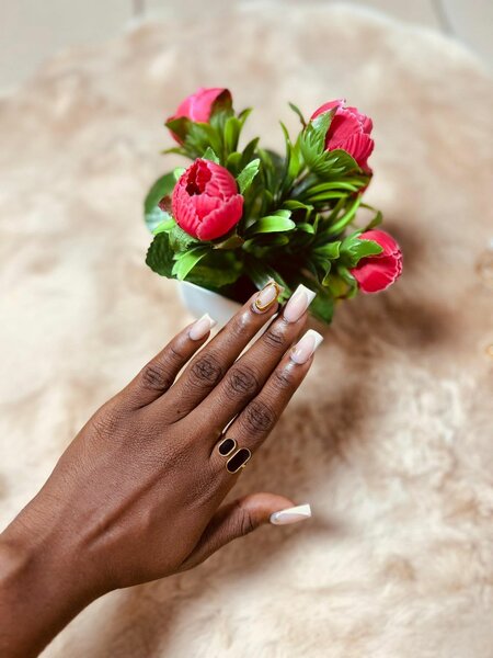 Bague en Or Géométrique Élégante