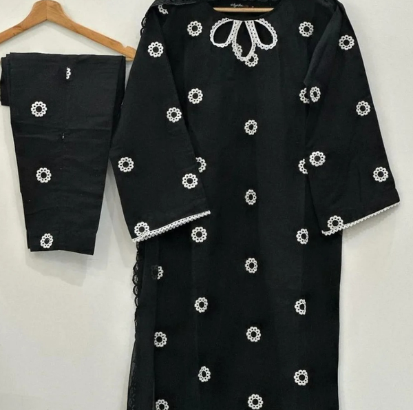 *Flower Embroidery 2Pc*