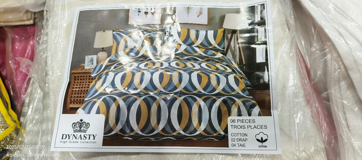 Parure de Lit Coton 6 Pièces