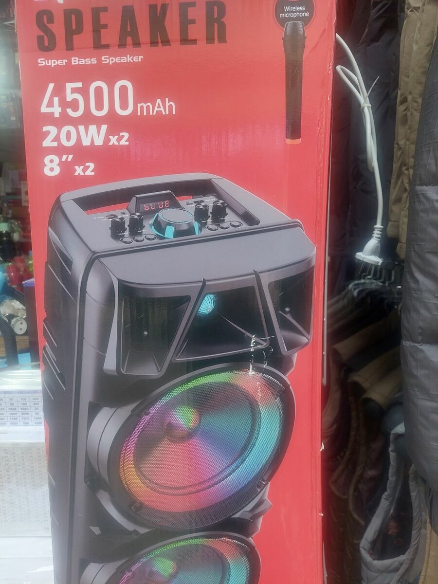 Колонка с микрофоном