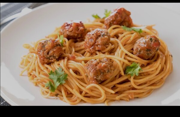 Spaghetti rognon et boulette