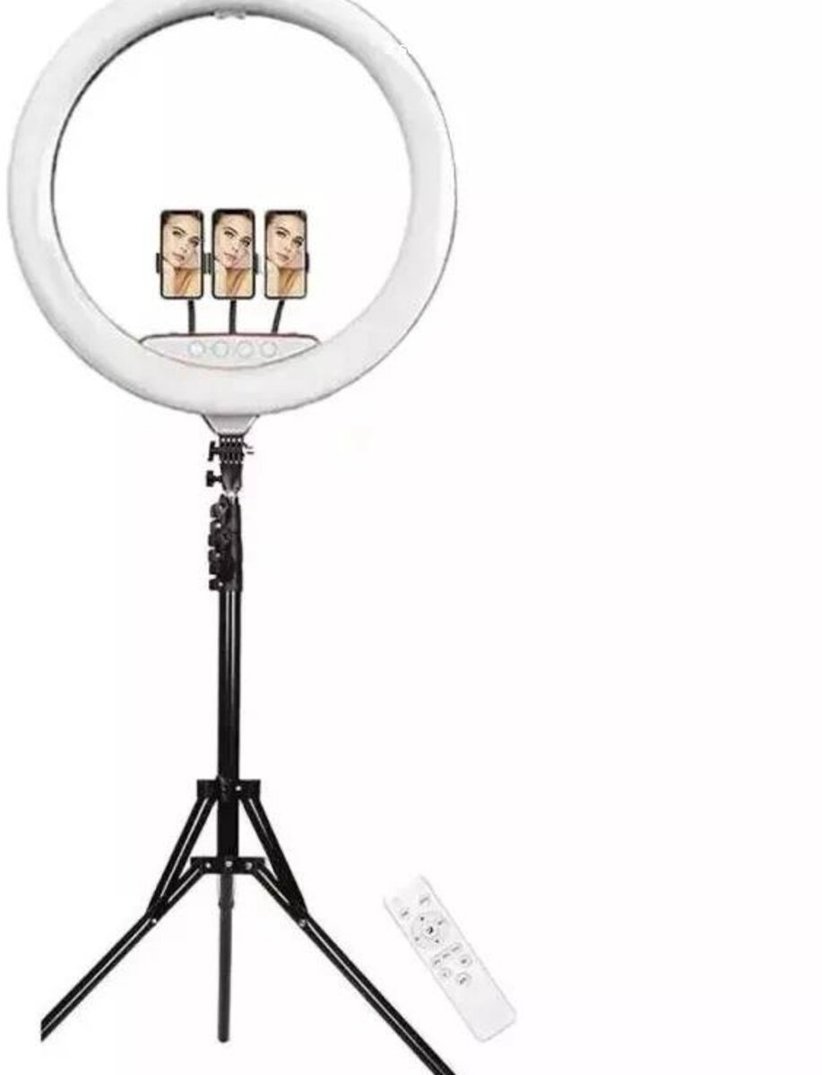 Anneau lumineux à LED de 22 pouces avec trépied