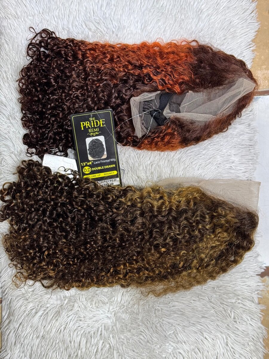 Curly Ombre Lace Front Wigs