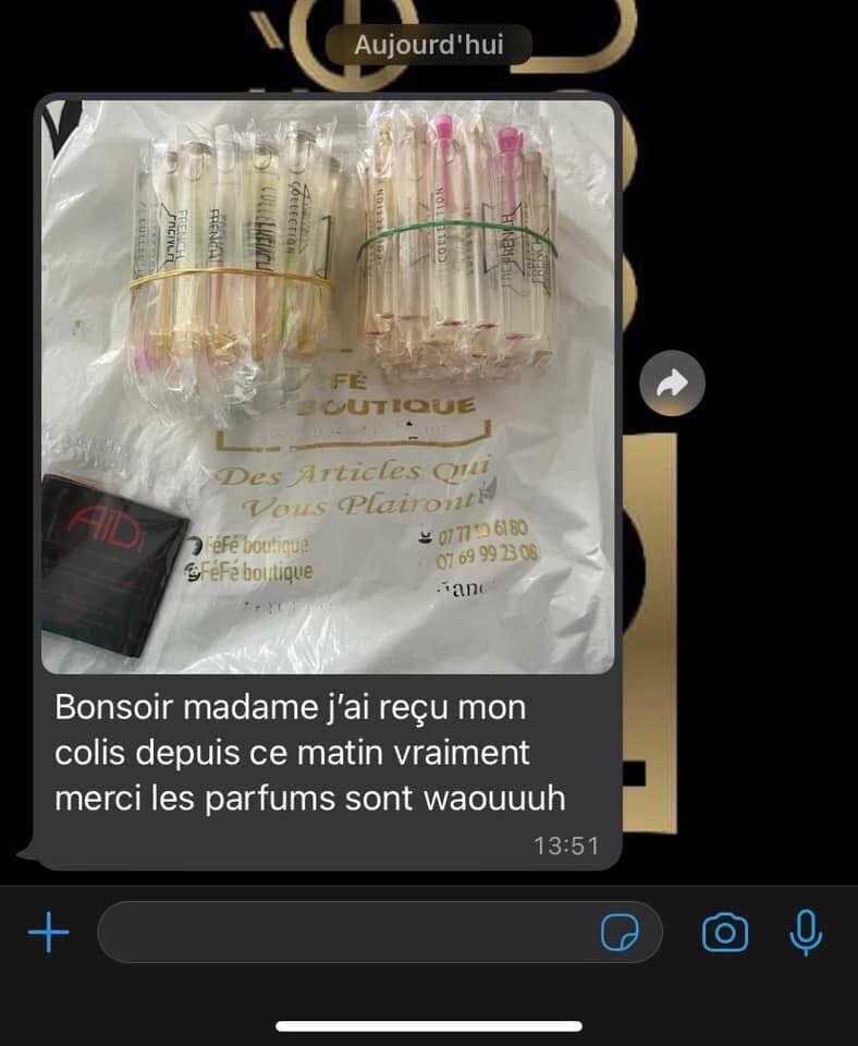 Échantillons de parfums