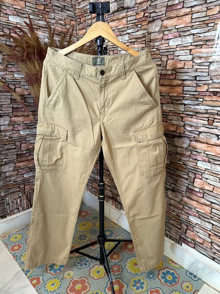 Pantalon cargo beige