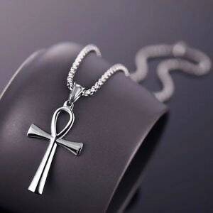 Collier Ankh en acier inoxydable