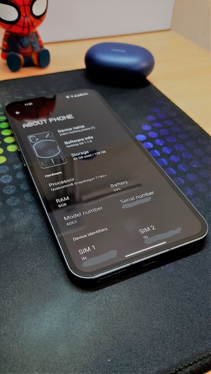 Nothing Phone 1 8GB RAM 128GB Storage  PTA 5G Black Price