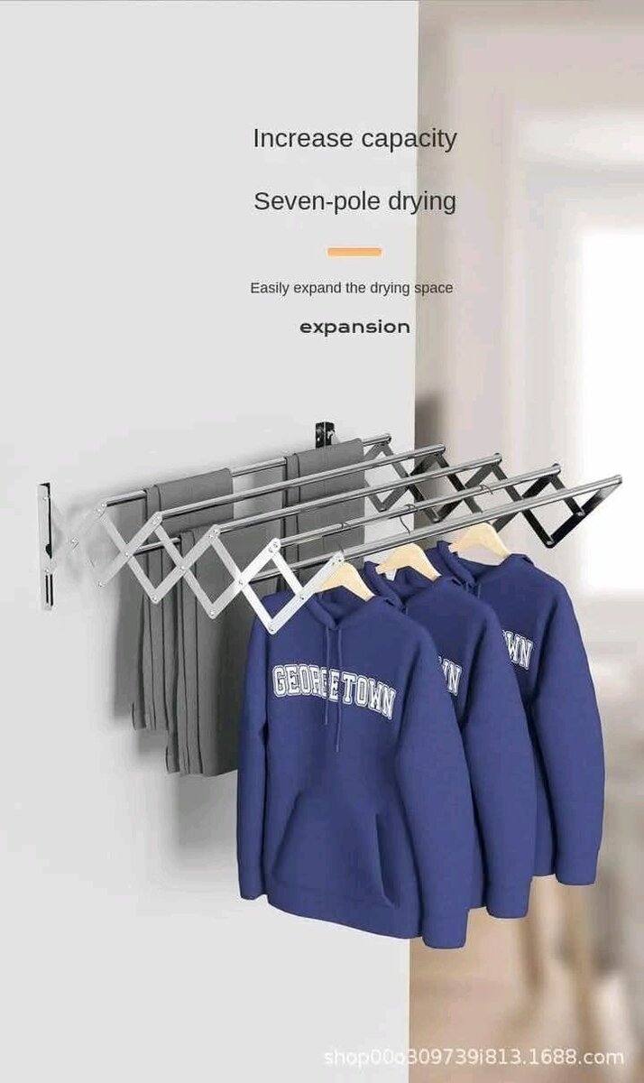 Séchoir mural extensible 90cm