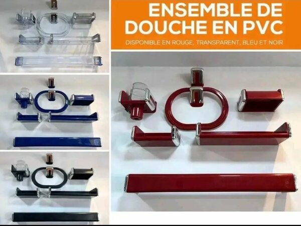 PVC Shower Accessory Set