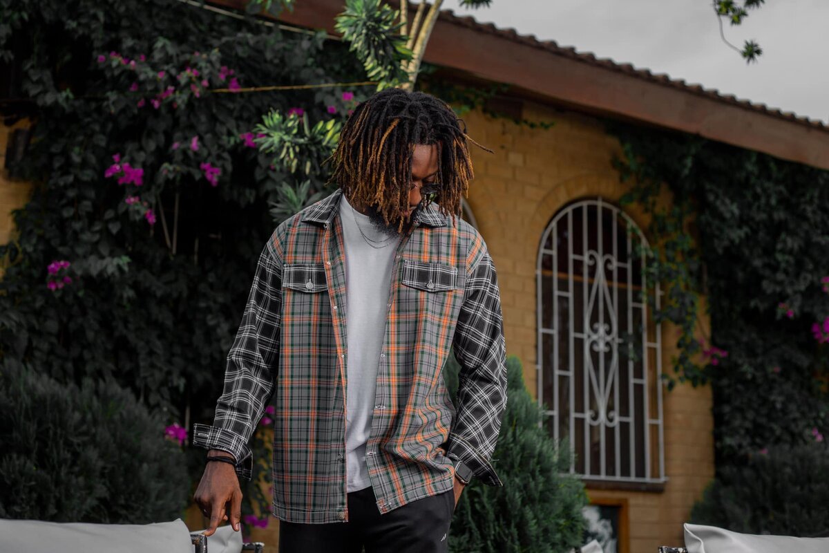 Chemise en flanelle à carreaux