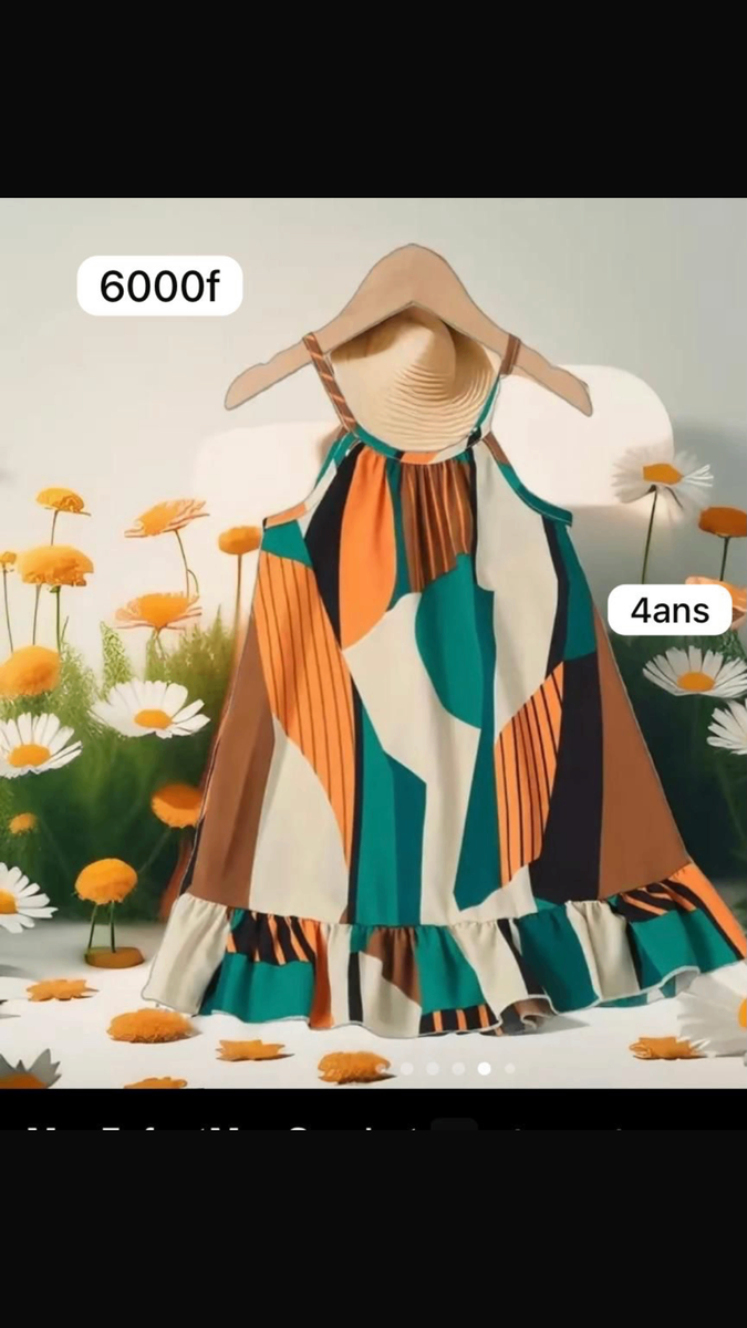 Robe multicolore 4ans