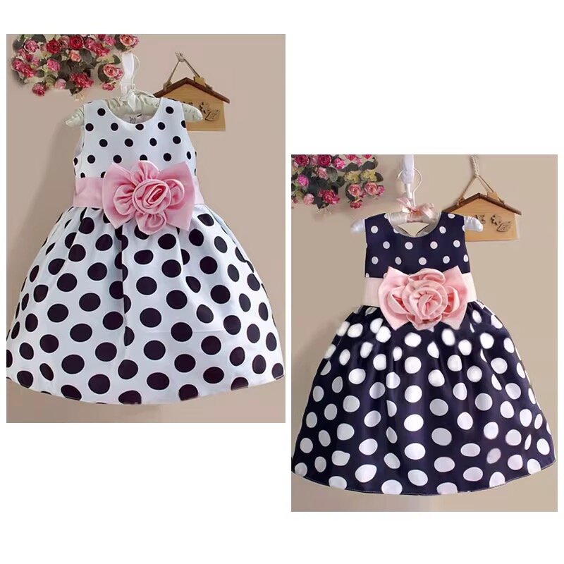 Robe de fille à motifs papillons