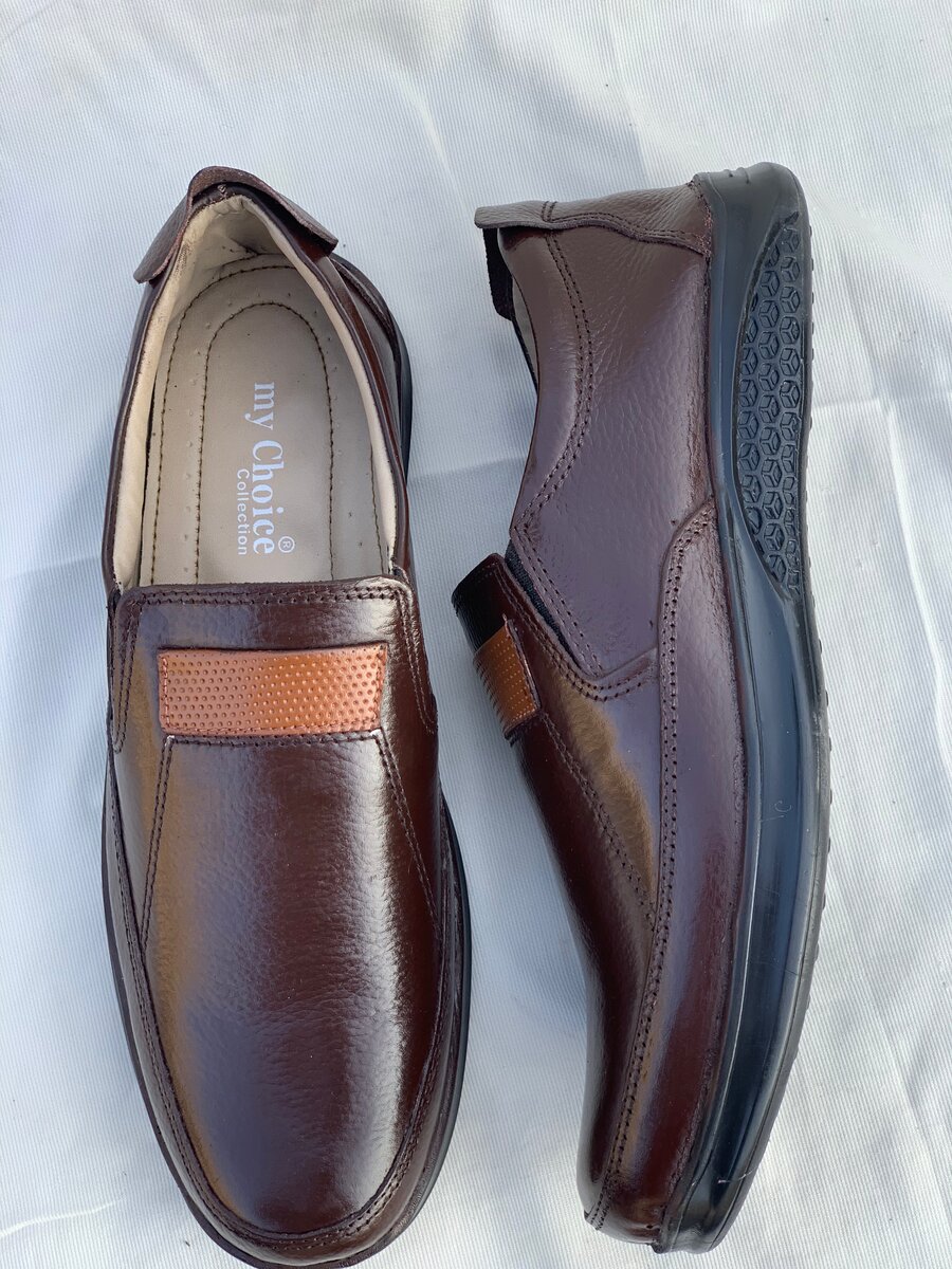 men pure leather upper shoes