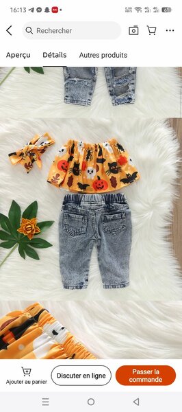 Ensemble Bébé Halloween