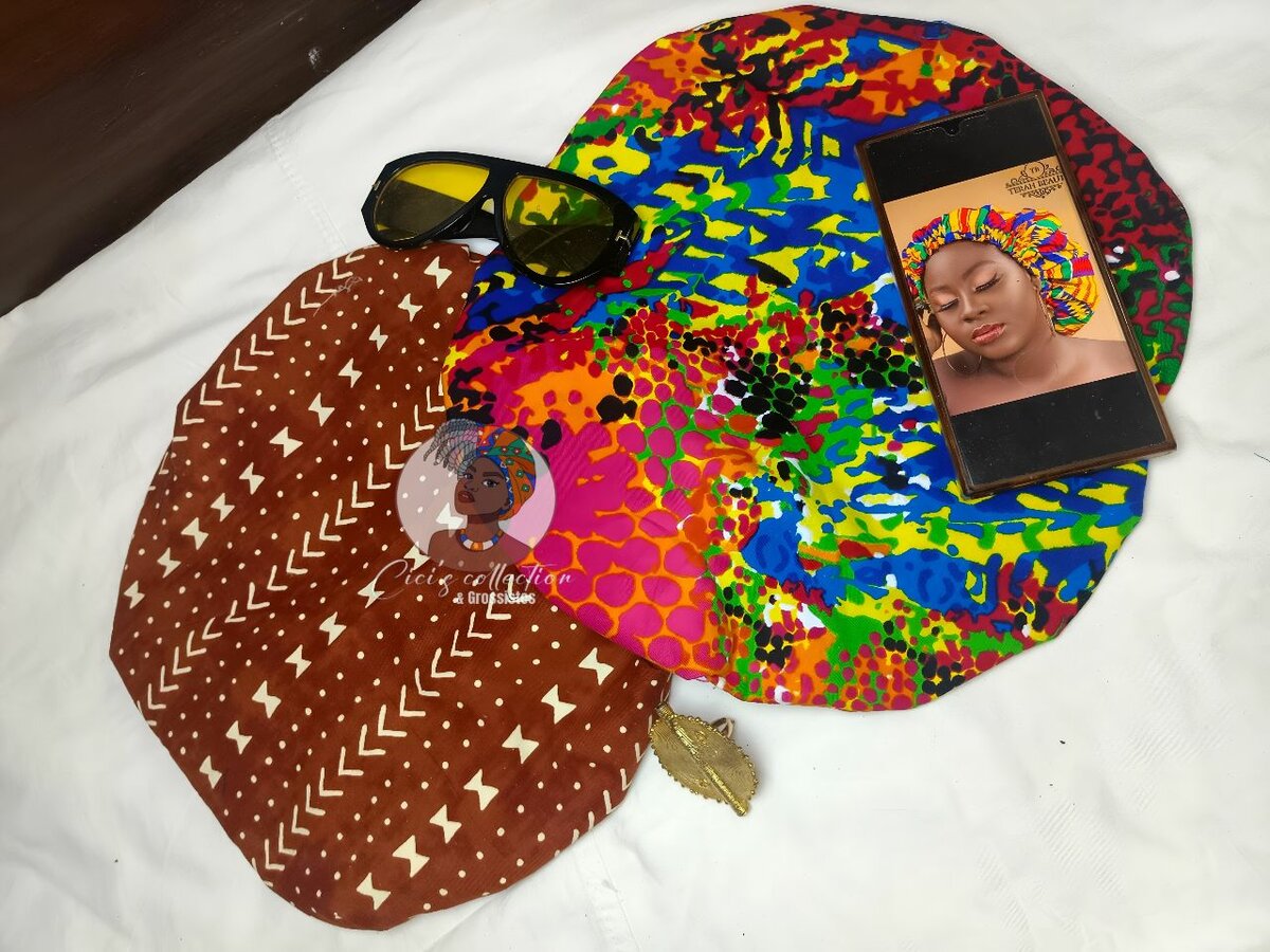 Bonnets en Tissu Africain